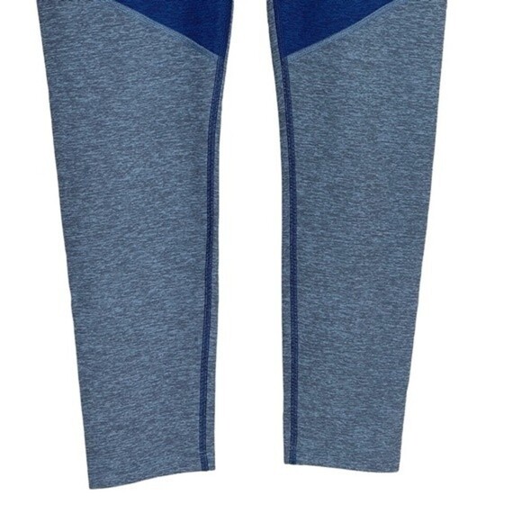 Outdoor Voices Leggings Large Blue 7/8 Tri Tone Warmup Leggings Colorblock - Picture 4 of 9